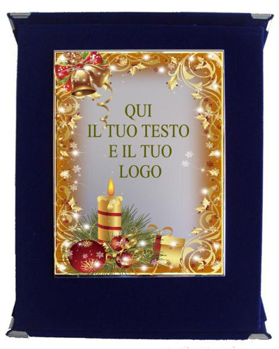 Immagine di TARGA PER IL NATALE - cm. 15 x 20