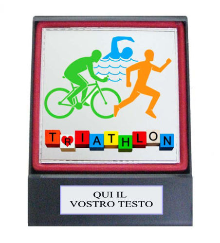 Immagine di TARGHETTA PREMIO TRIATHLON - Art. PL75K