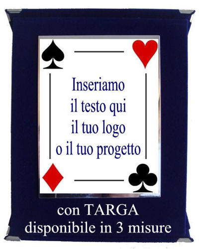 Immagine di TARGA GIOCO CARTE - Art. AS100X/V