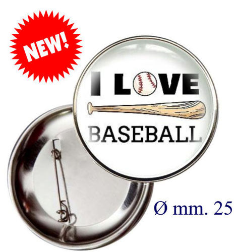 Immagine di SPILLA I LOVE BASEBALL - Art. BS19124/25