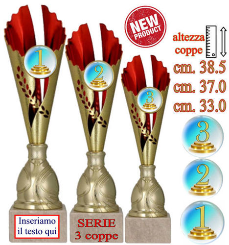 Immagine di SERIE DI 3 COPPE - Art. 7246