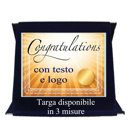 Immagine di TARGA CONGRATULAZIONI - Art. AS100X