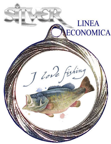 Immagine di MEDAGLIA ECONOMICA PESCA - Ø mm.32