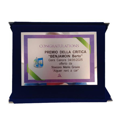 Immagine di TARGA CONGRATULAZIONI - Art. AS1001