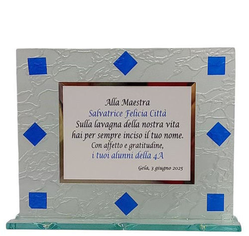 Immagine di CRISTAL 25 x 20 CON TARGA - Art. A010M