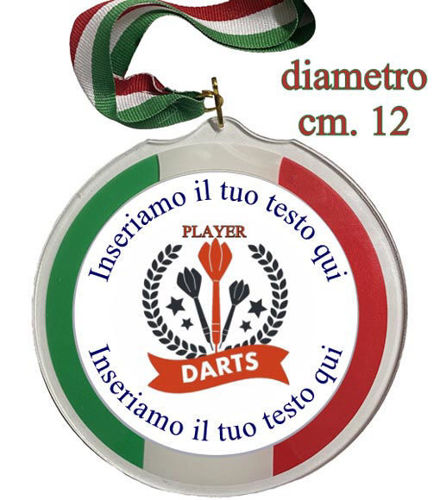 Immagine di MEDAGLIONE IN PLEX FRECCETTE Ø mm. 120