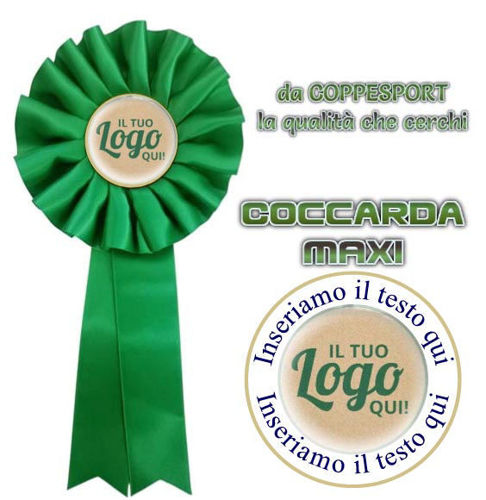 Immagine di COCCARDA VERDE MAXI - Art. 7461G
