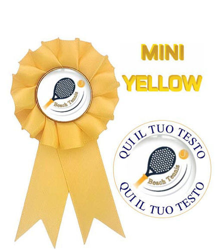 Immagine di COCCARDA GIALLO BEACHTENNIS - Art. 7474Y