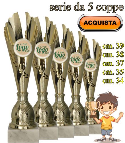 Immagine di SERIE DI 5 COPPE - Art. 7244/S5/VL