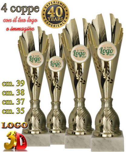 Immagine di SERIE DI 4 COPPE - Art. 7244/S4/VL