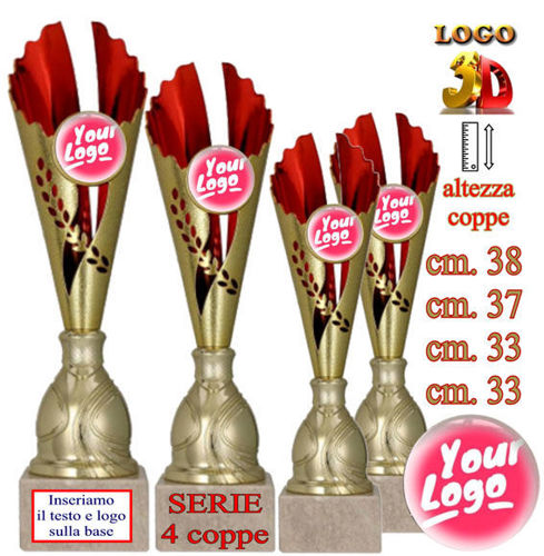 Immagine di 4 COPPE IN SERIE - Art. 7246/S4