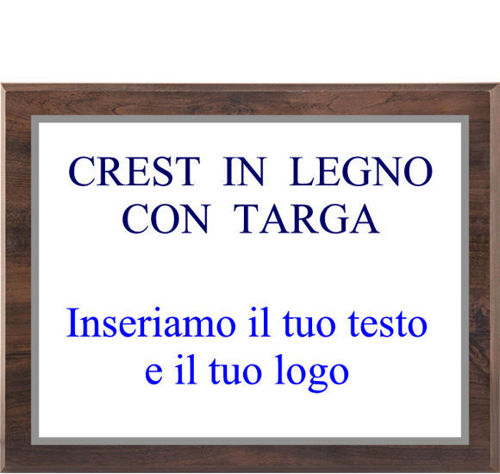 Immagine di CREST CON TARGA - Art. PTM