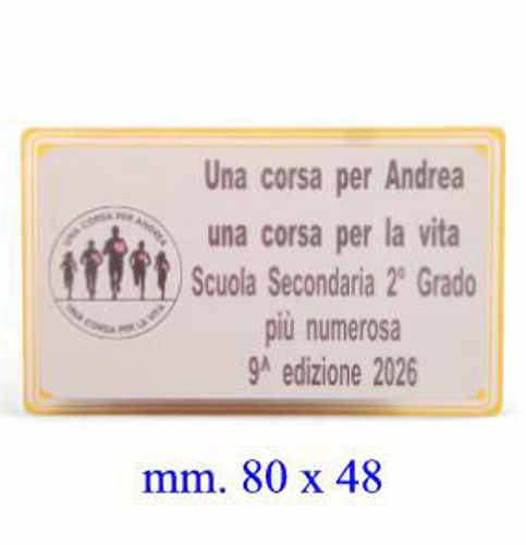 Immagine di TARGHETTA ALLUMINIO mm. 80 x 48