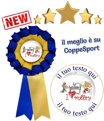 Immagine di COCCARDA VOLLEY B/Y- Art. 7410