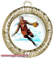 Immagine di MEDAGLIONE BASKET - diametro mm.70