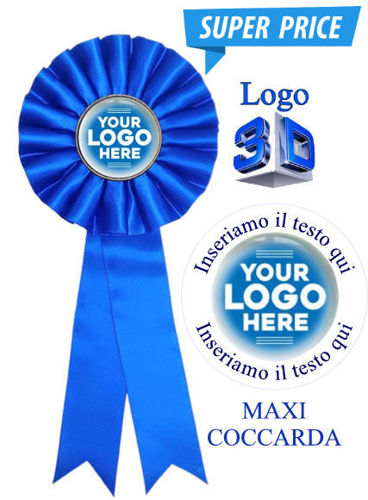 Immagine di COCCARDA BLU MAXI - Art. 7259/B