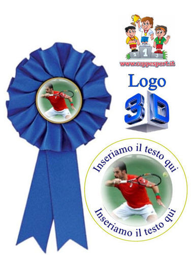 Immagine di COCCARDA BLU TENNIS - Art. 7472B