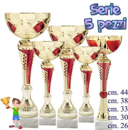 Immagine di 5 COPPE IN SERIE - Art. 1618/S5