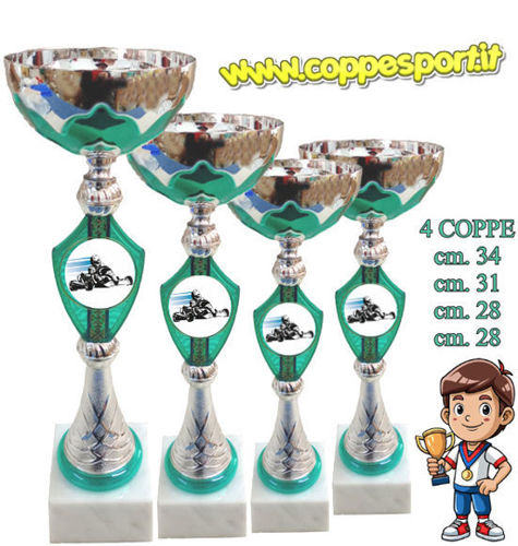 Immagine di 4 COPPE GOKART - Art. 1242/S4