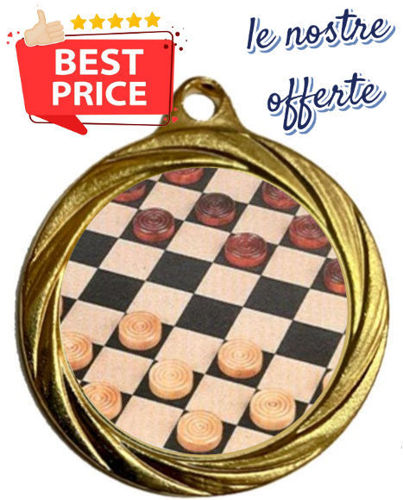 Immagine di MEDAGLIA GIOCO DAMA Ø mm. 32