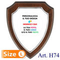 Immagine di CREST IN LEGNO CON SCUDO - Art. H73/H74