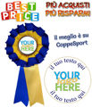 Immagine di COCCARDA PERSONALIZZATA B/Y- Art. 7410/VL