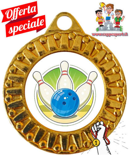 Immagine di MEDAGLIA BOWLING diametro mm. 40