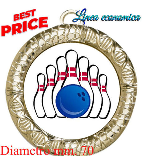 Immagine di MEDAGLIONE BOWLING diametro mm.70
